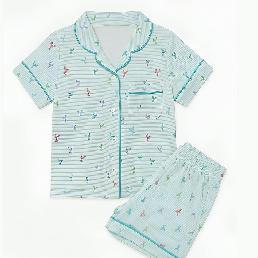 Multicolour Lobster Jersey Short Sleeve PJ Set