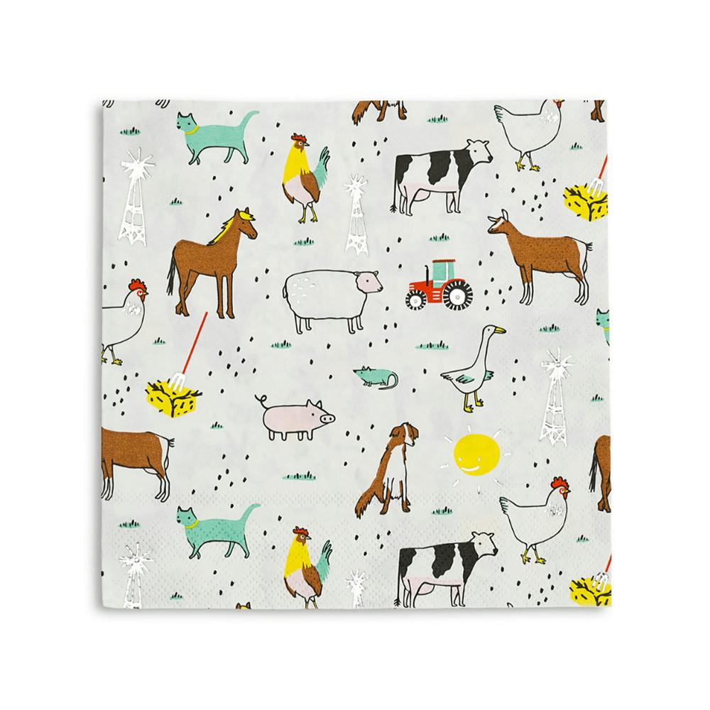 On the Farm  Large Napkins