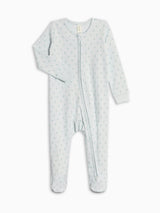 Peyton Zipper Sleeper - Tee Time / Powder + Laguna
