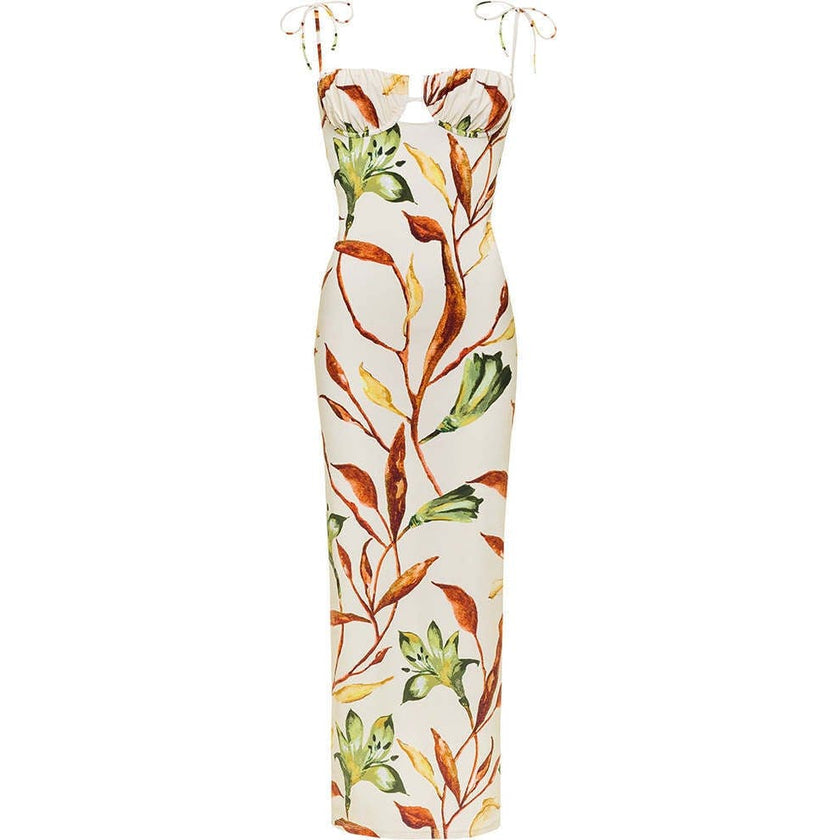 Petal Long Slip Dress