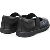Duet Twins Leather Mary Jane Shoes, Black