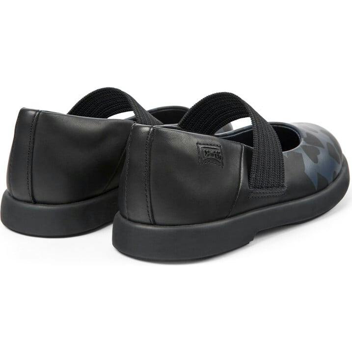 Duet Twins Leather Mary Jane Shoes, Black