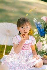 Isadora Pink Floral Empire Dress
