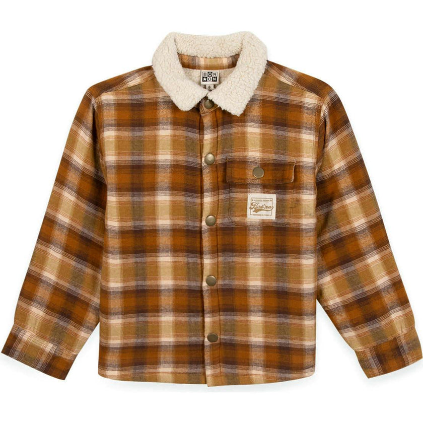 BONTON Surchem Plaid Jacket - Barnyard Brown