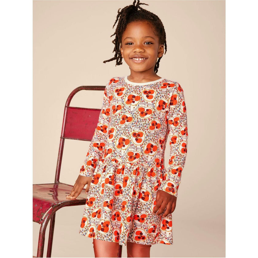 Long Sleeve Pocket Dress, Brown