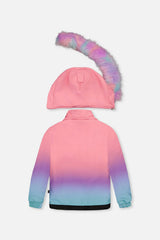 Two Piece Play Snowsuit Pink To Blue Gradient