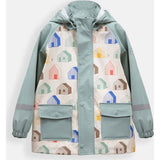 House Print Rain Hooded Jacket