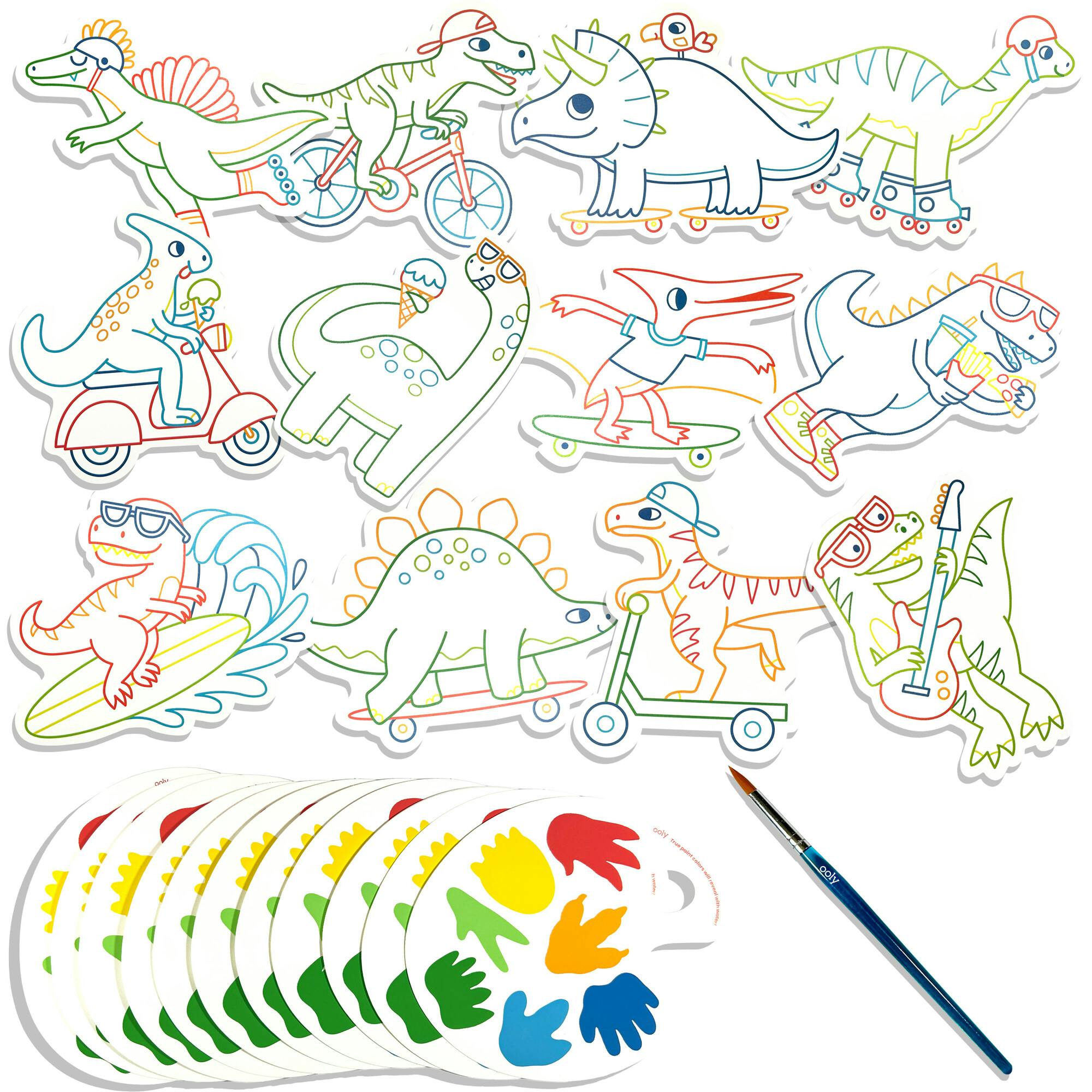 Playful Painters Easy Watercolor Painting Kit - Chills & Thrills Dinos