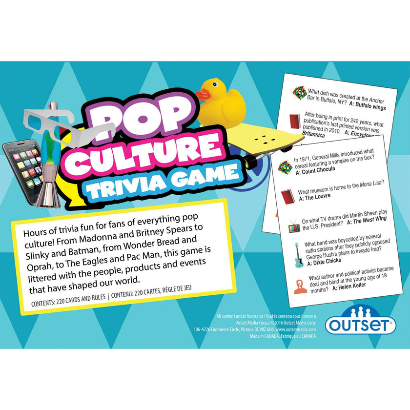 Pop Culture Trivia Family Game