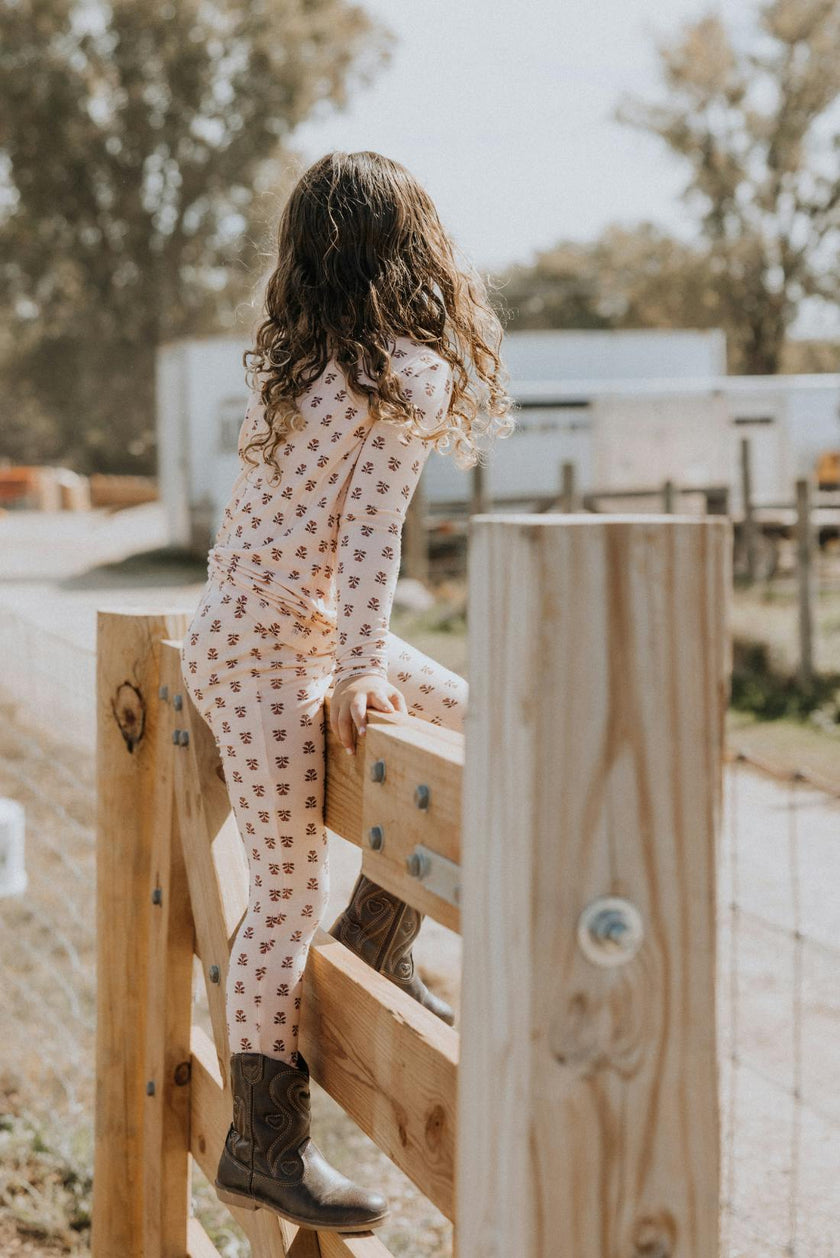 Modal Pajama Set in Wild Rose