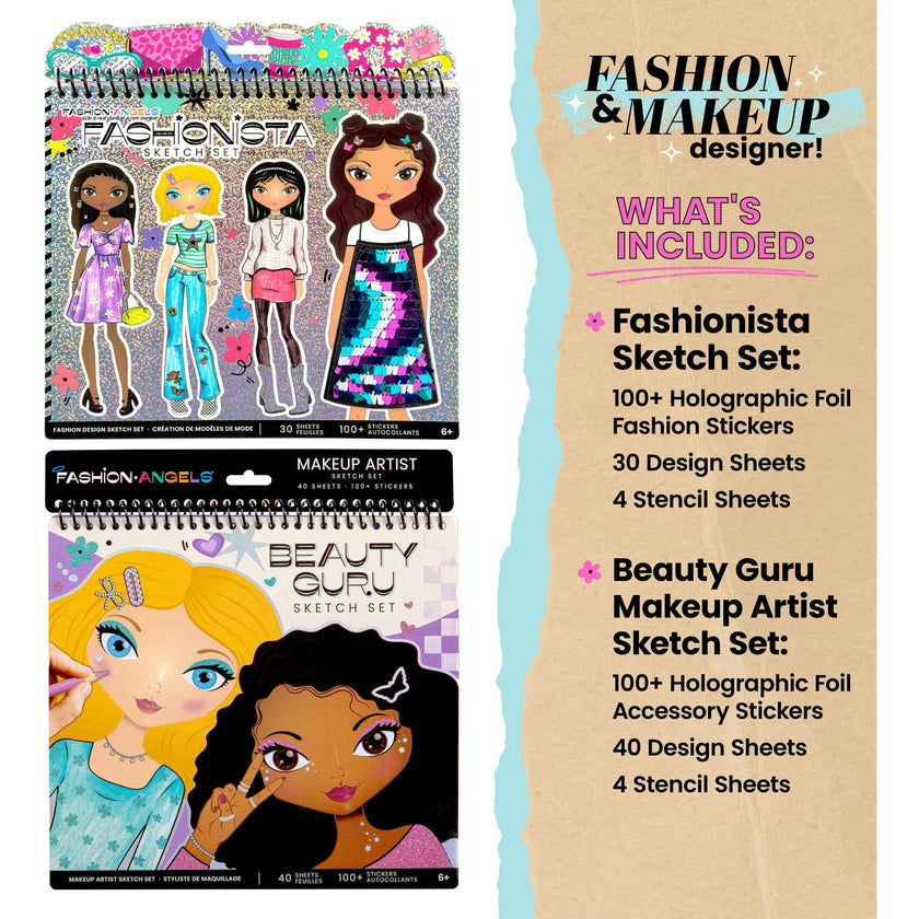 Sketch Portfolio Bundle: Fashionista & Beauty Guru
