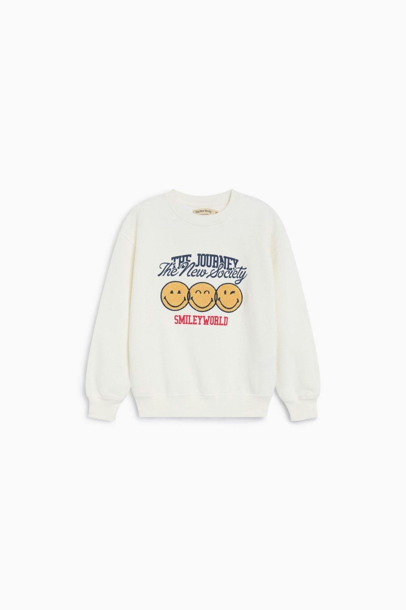 Smiley Sweatshirt Whisper White