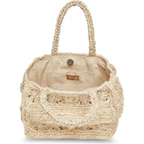 Women's Amina Straw Handle Mini Tote Bag