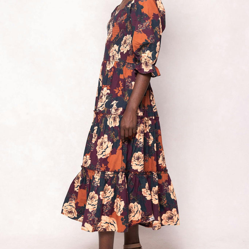 Madeline Dress in Equinox Rose
