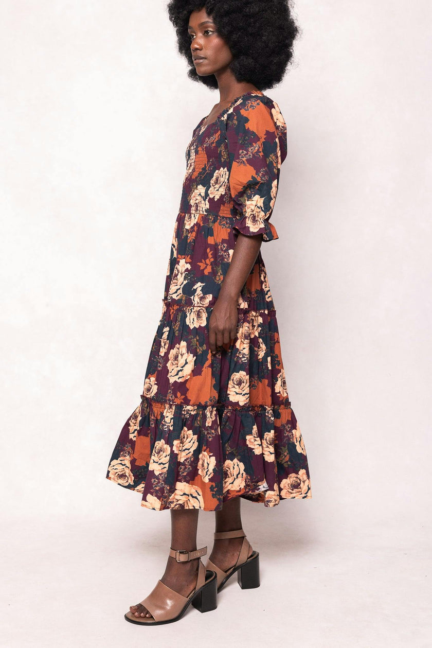 Madeline Dress in Equinox Rose