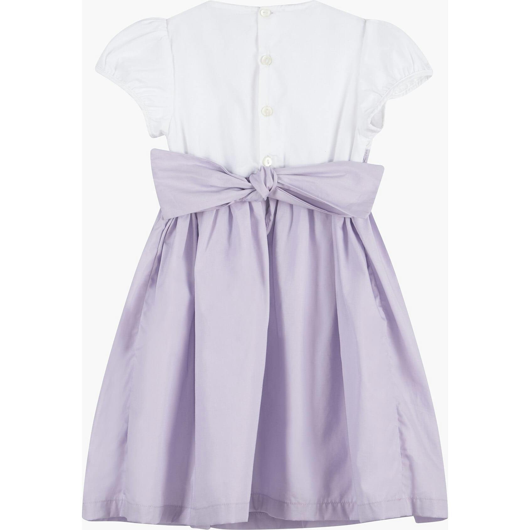 Rose Hand Smocked Dress in Lemon
