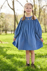 Smocked Bishop Dress - Flying Mallard