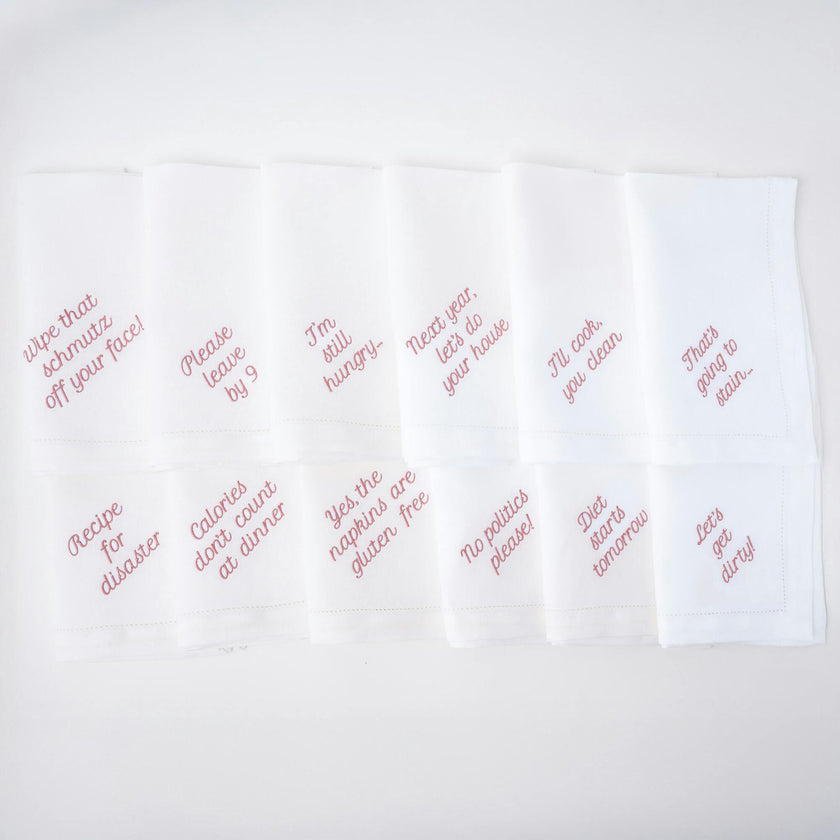 Mixed Messages Dinner Napkins