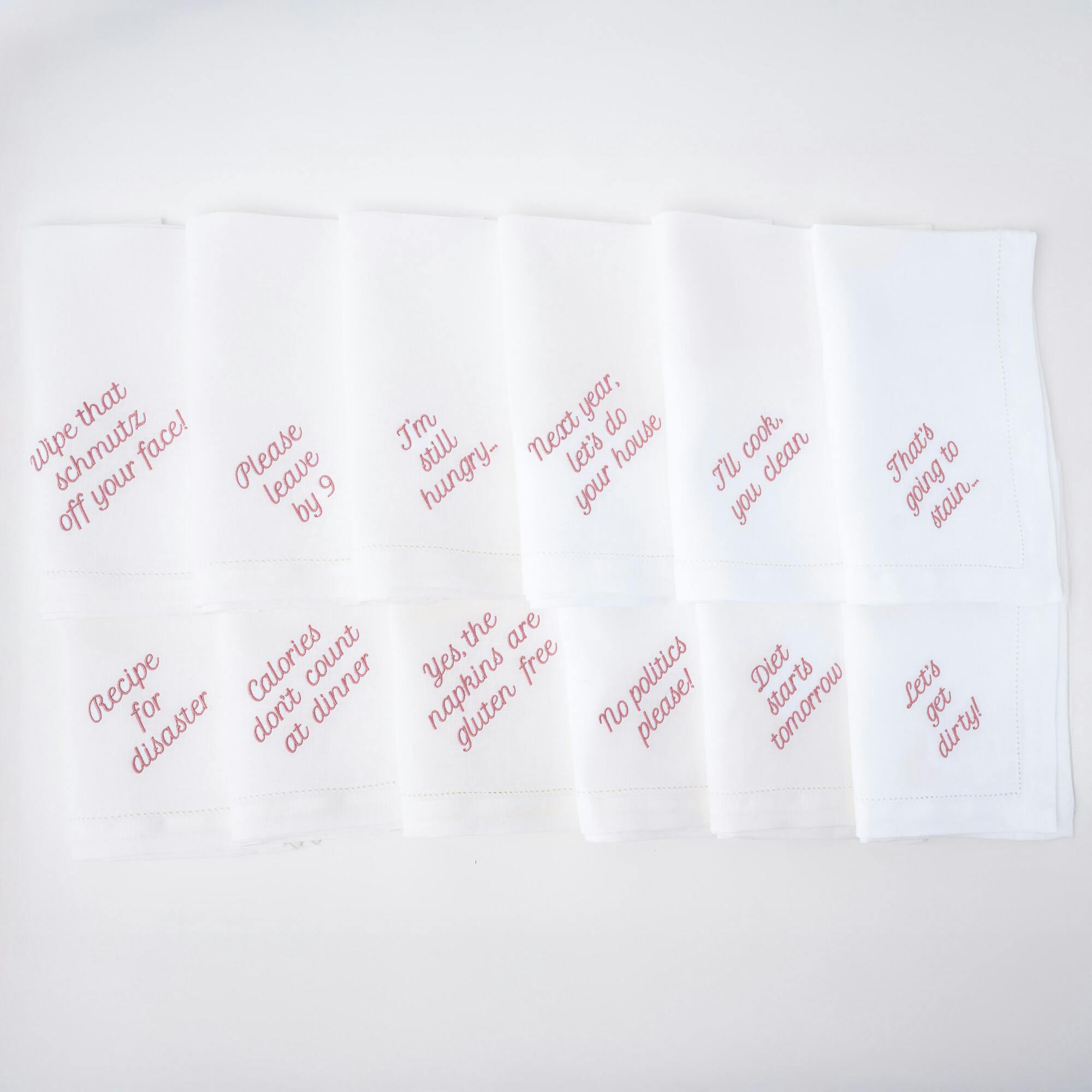 Mixed Messages Dinner Napkins