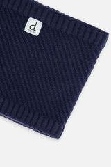 Winter Knit Neckwarmer Navy Blue