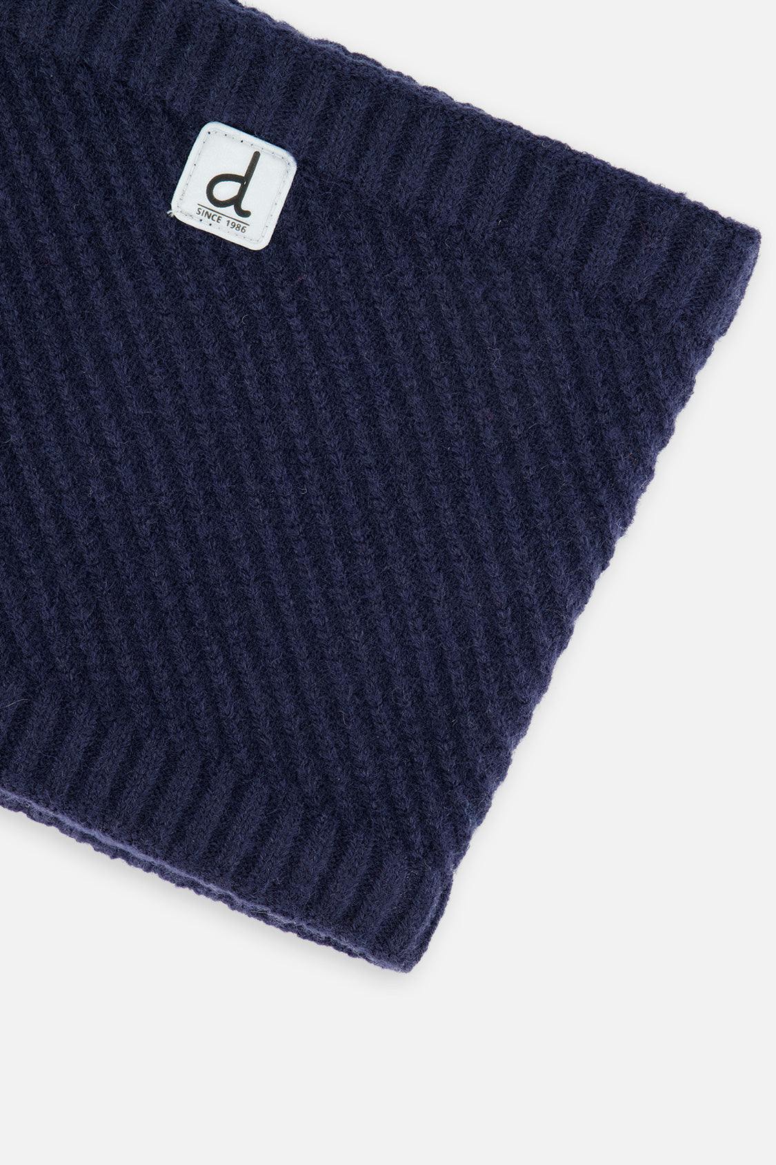 Winter Knit Neckwarmer Navy Blue