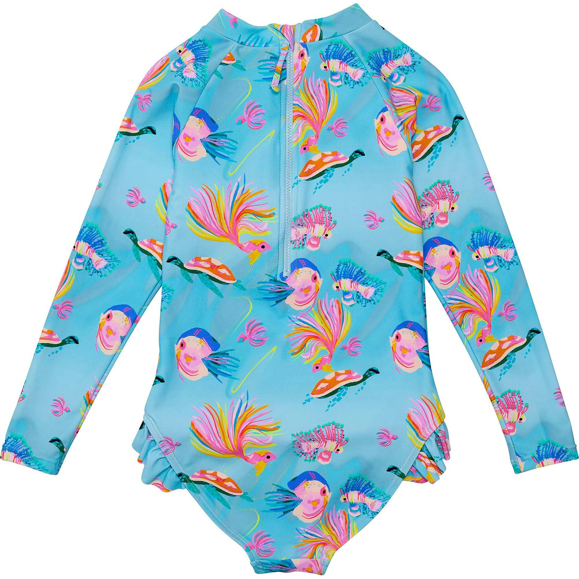 Sustainable Leg Frill Surf Suit