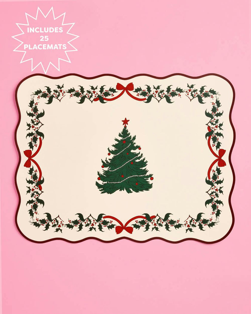 Seasons Greetings Placemats - 25 placemats