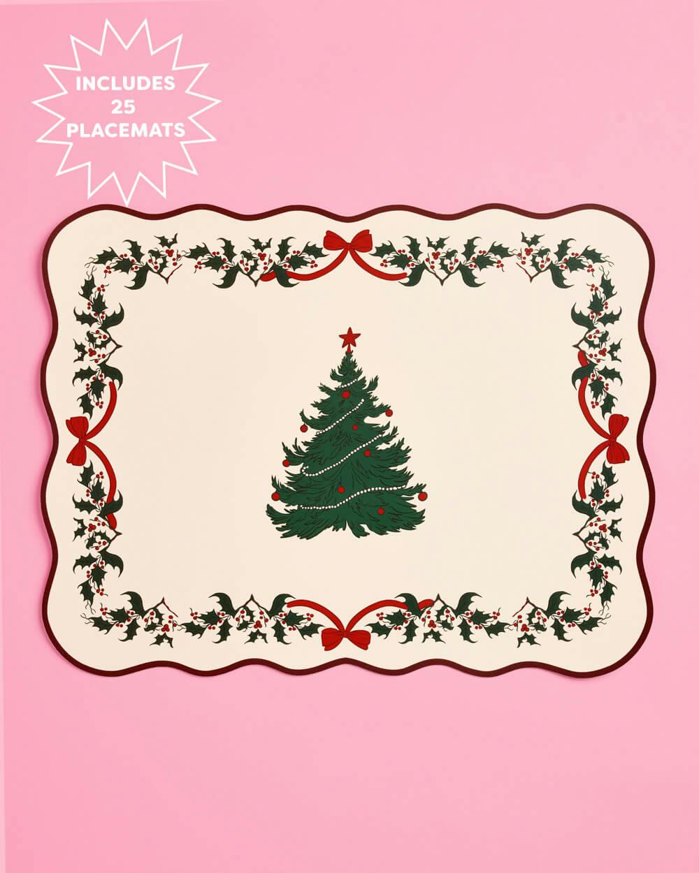 Seasons Greetings Placemats - 25 placemats