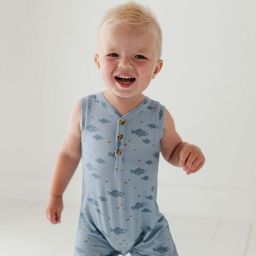 Boy's Sleeveless Romper