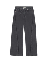 Frankie Low-Slung Wide Leg Jeans | Nightshade Lace