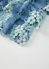 Jade Frill Embroidered Mini Skirt