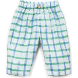 Window Pane Print Woven Pants