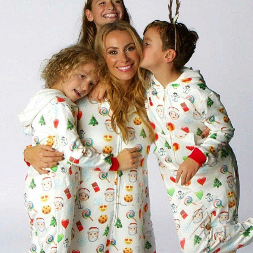 Women's Christmas Emoji Onesie