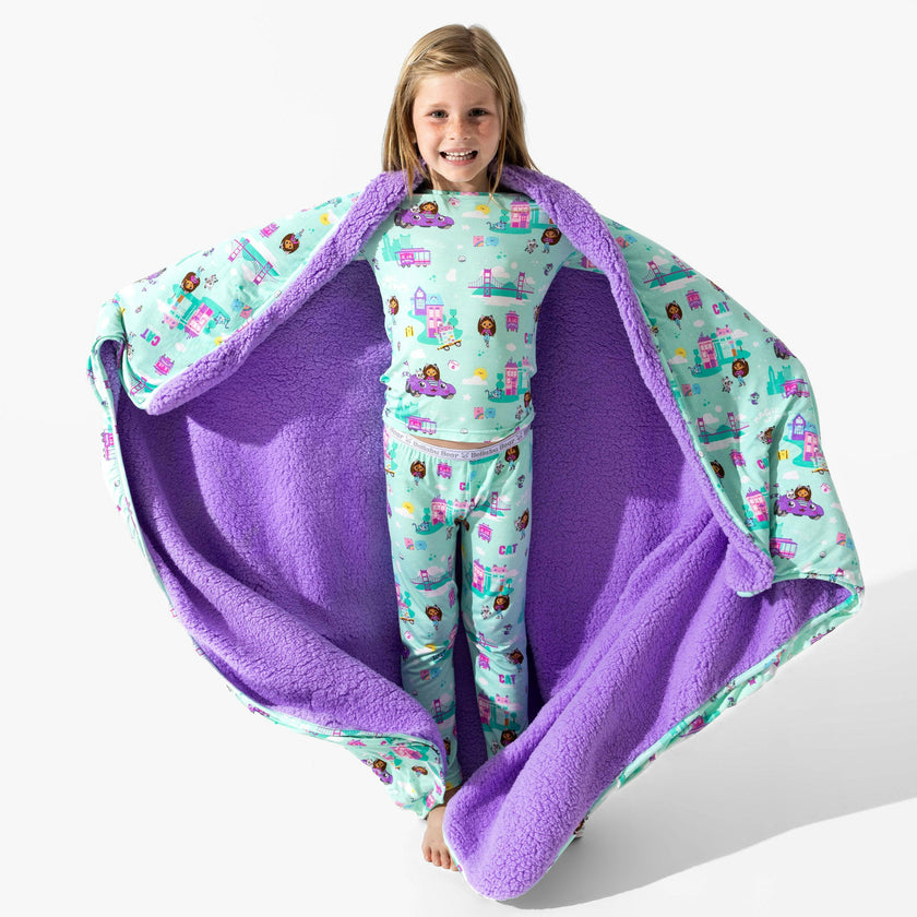 Gabby's Dollhouse: Cat Francisco Bamboo Sherpa Blanket