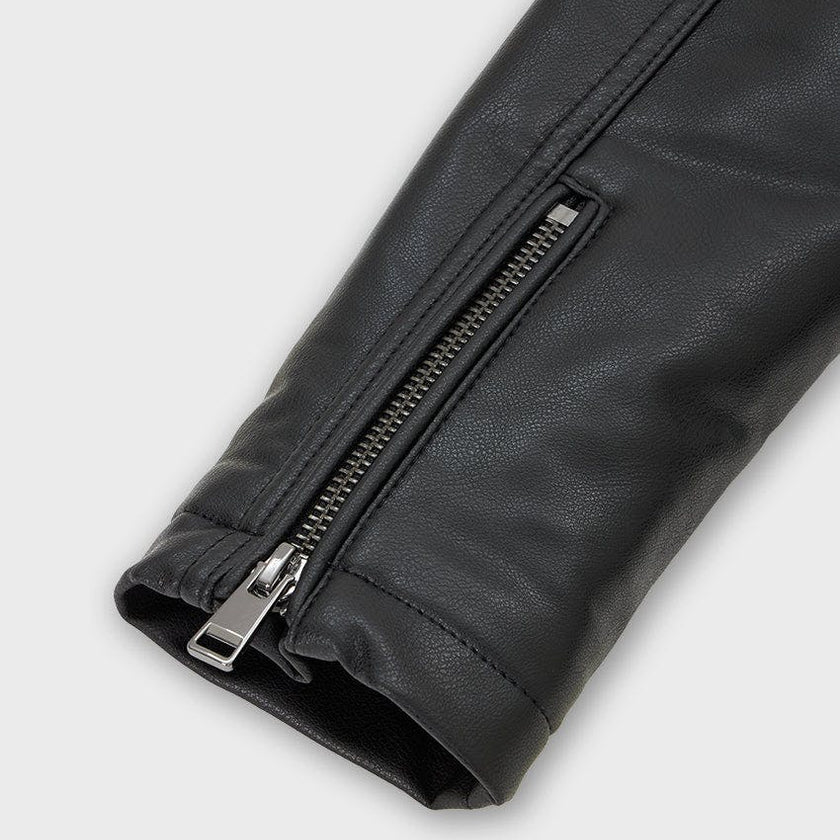 Faux Leather Moto Jacket