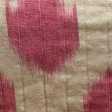 La Plage Ruffle Pouch Pink Ikat