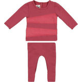 Puffed Triangle Long Sleeve Top & Pant 2-Piece Set