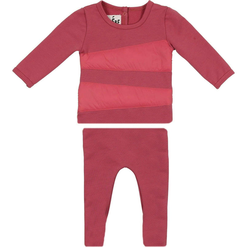 Puffed Triangle Long Sleeve Top & Pant 2-Piece Set