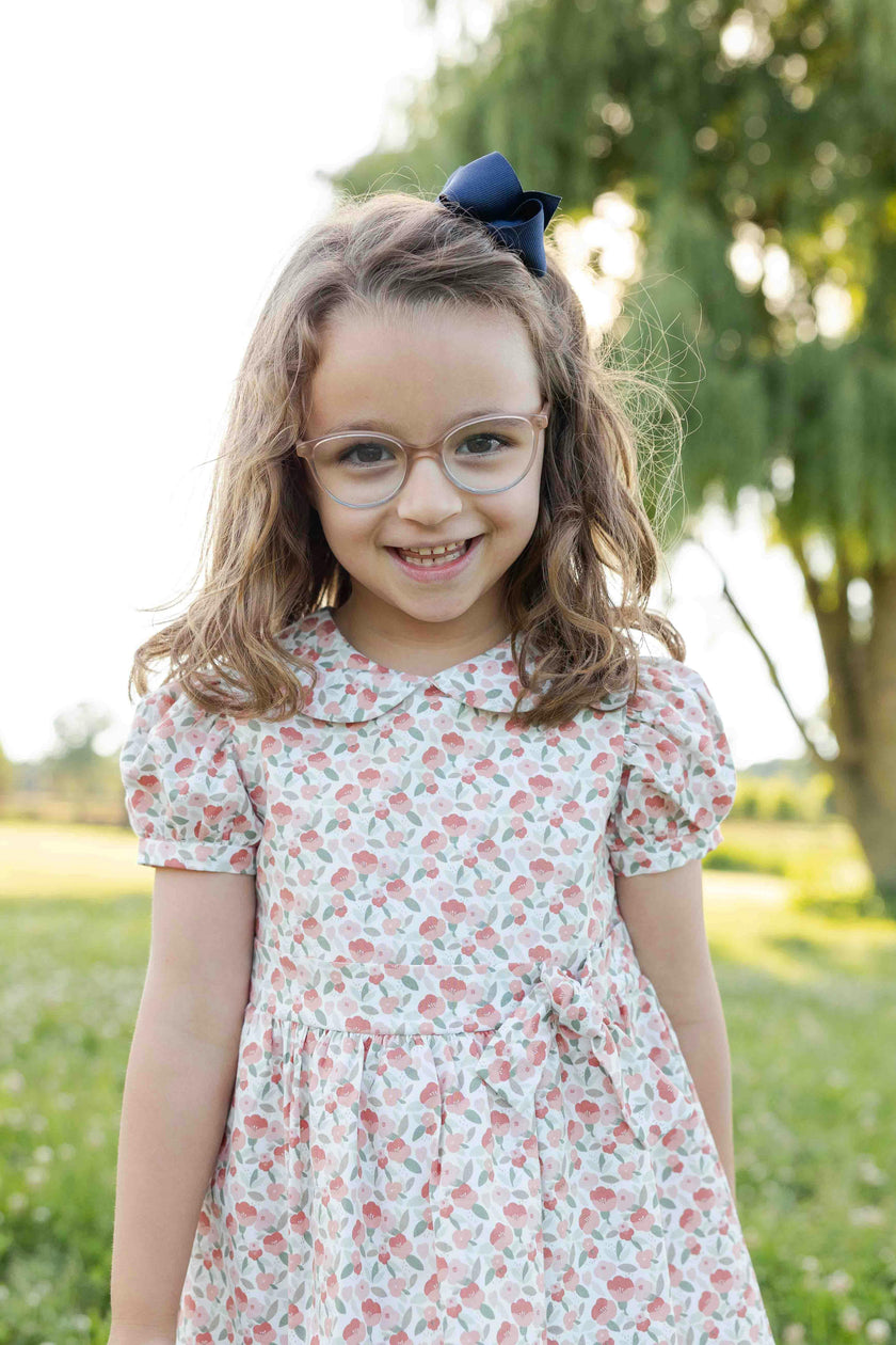 Floral Dress with Tie