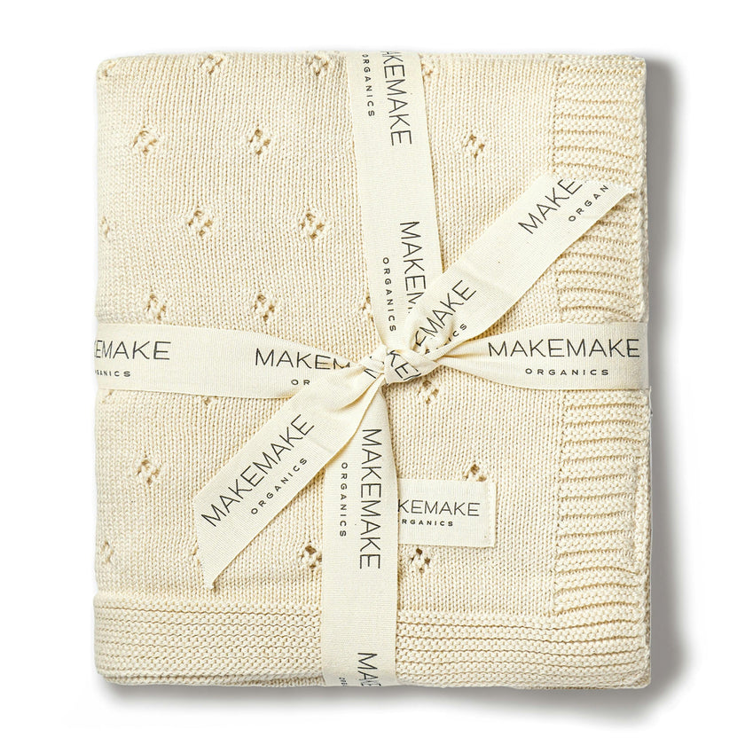 Organic Baby Blanket Pointelle
