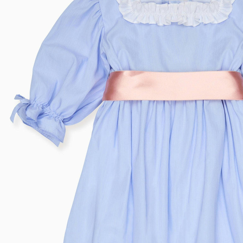 Nicky Hilton x La Coqueta Blue Stripe Milou Girl Dress