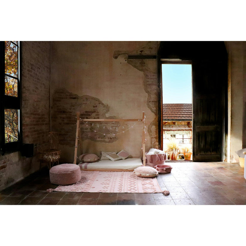 Tribu Washable Rug, Pink