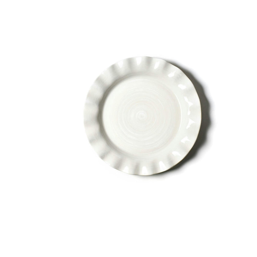 Signature White Ruffle Dinner Plate