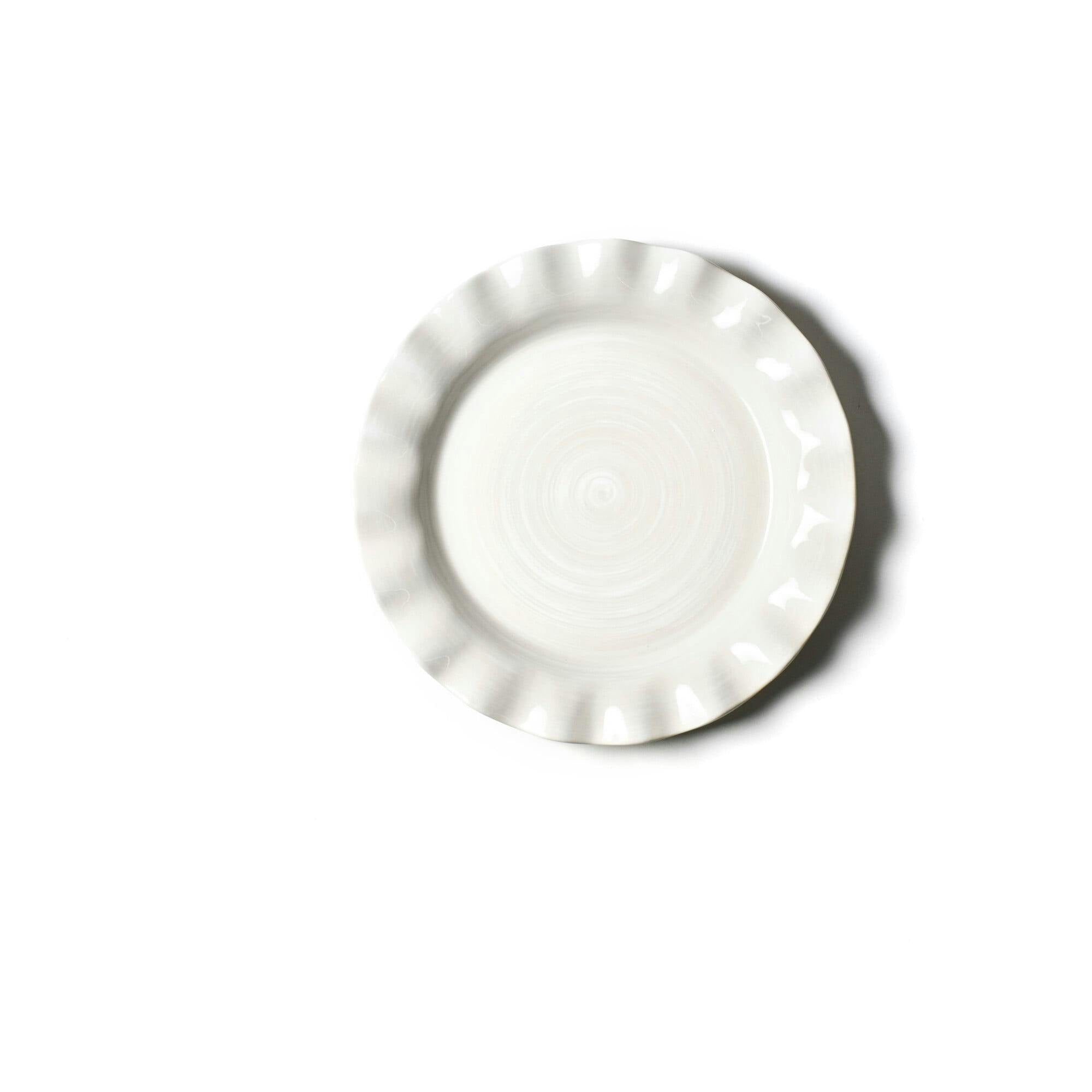 Signature White Ruffle Dinner Plate