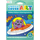 Undercover Art Hidden Pattern Coloring Activity Art Cards - Monster Aliens - 12 Cards