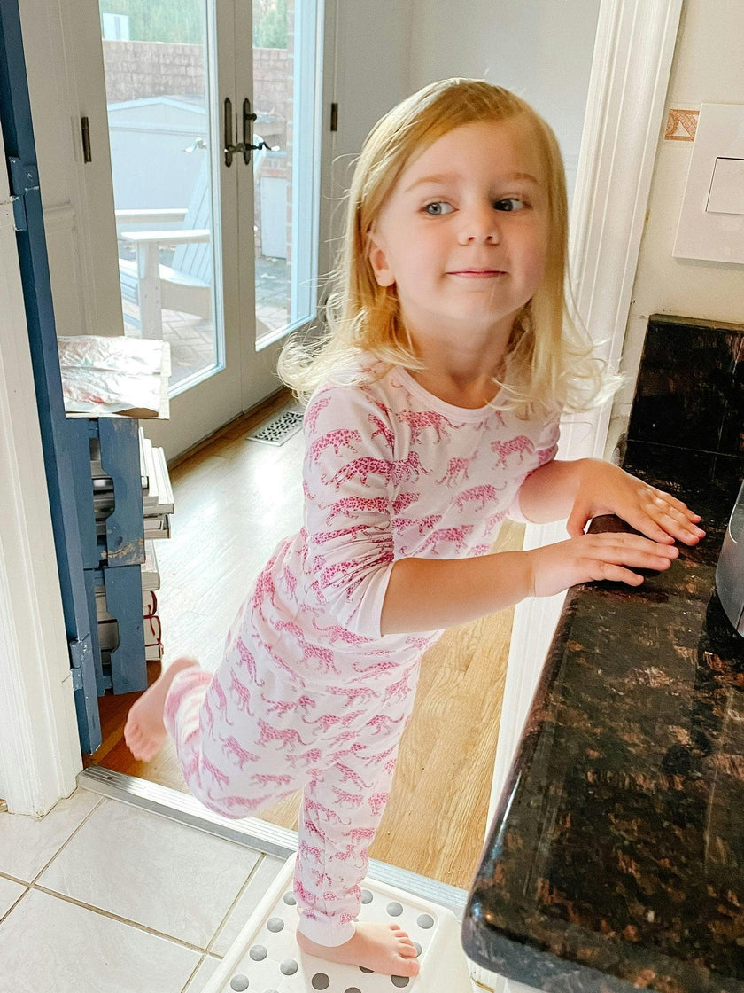 Pink Cheetah Pajama Set