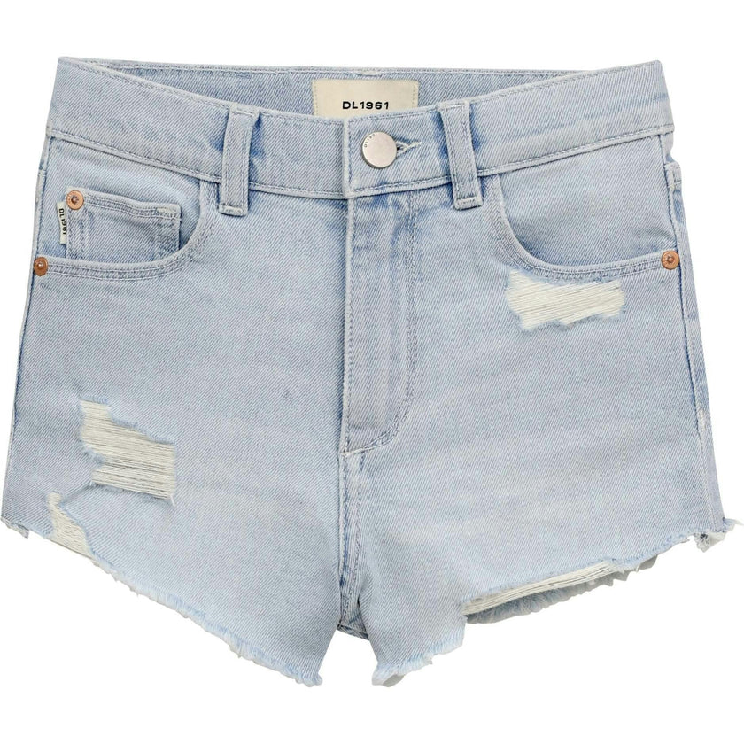 Lucy Jean Shorts High Rise Cut Off | Poolside Distressed