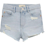 Lucy Jean Shorts High Rise Cut Off | Poolside Distressed