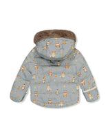 Baby Two Piece Snowsuit Blue Animal Print