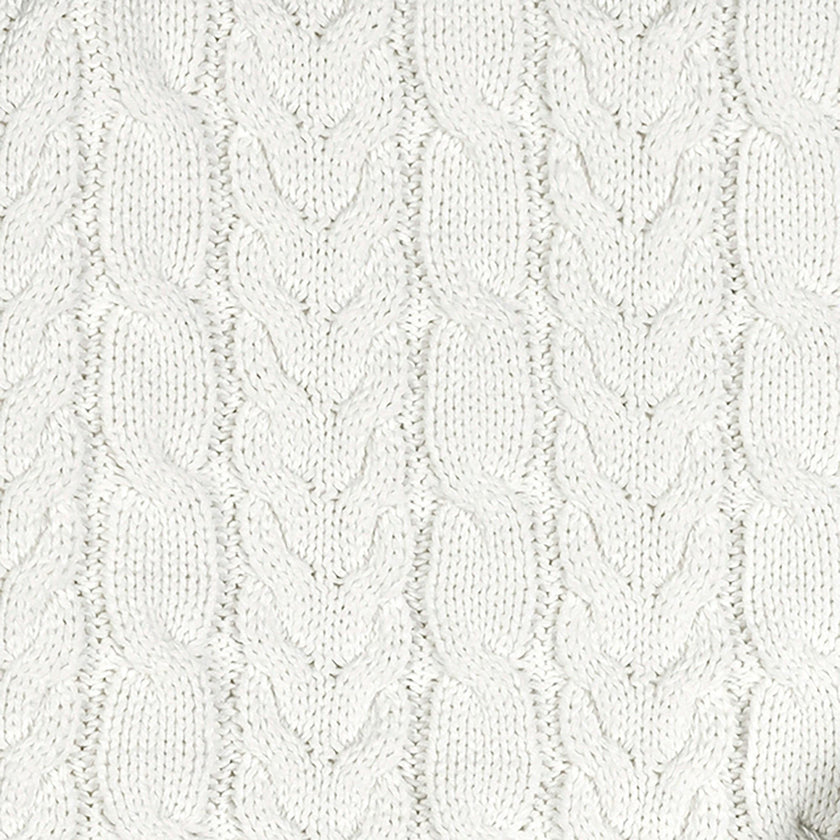Organic Cable Knit Blanket